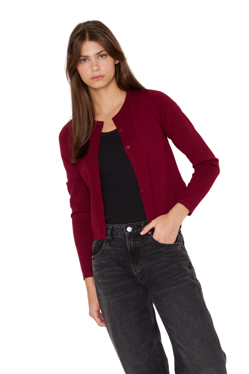 Chaleco Rocio burdeo