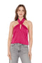 Blusa Elisa satin fucsia