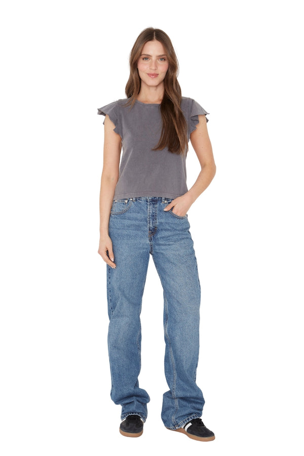Polera Gracia alitas III gris