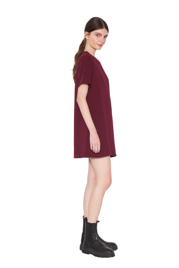 Vestido Aspen burdeo