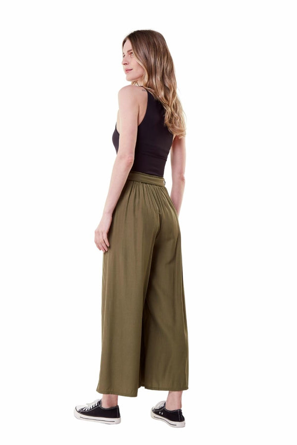 Pantalón Greta midi II verde