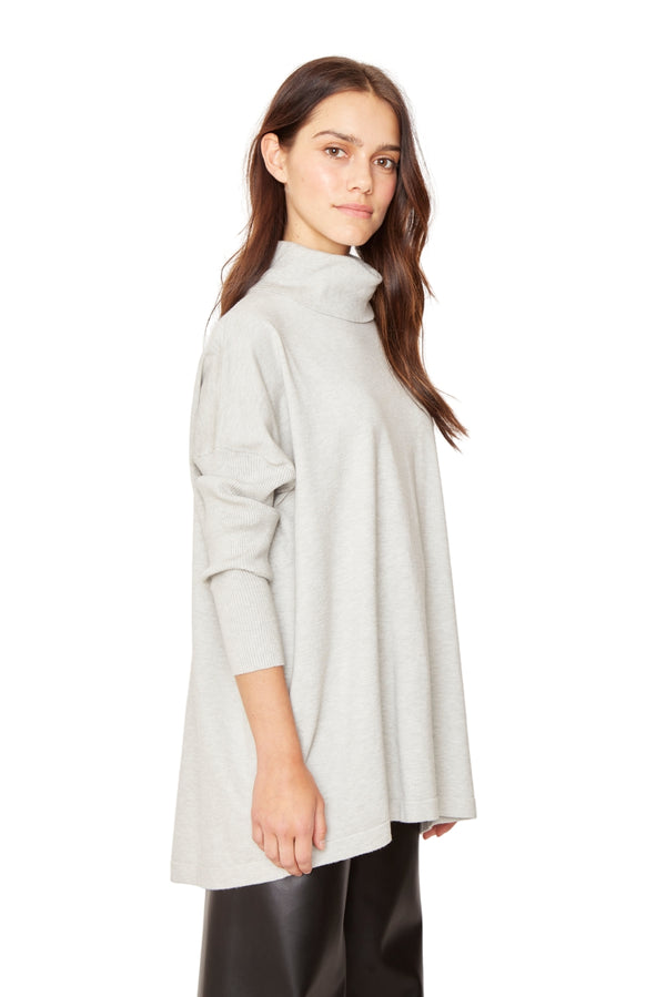 Chaleco Manuela largo III gris