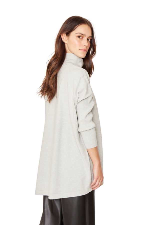 Chaleco Manuela largo III gris