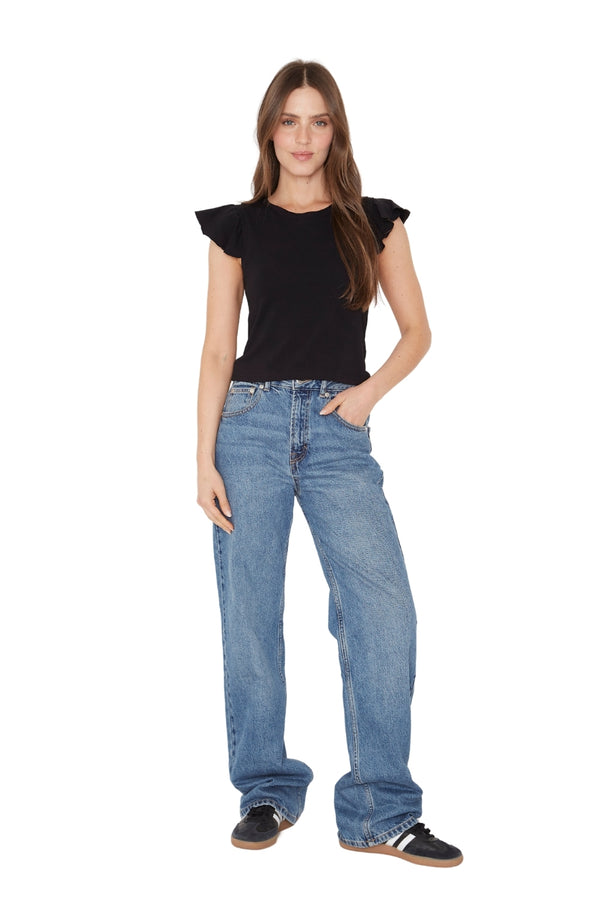 Polera Gracia alitas III negra