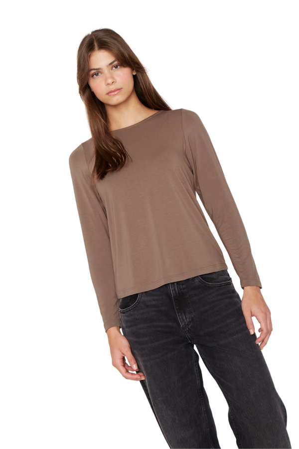 Polera Bianca II café