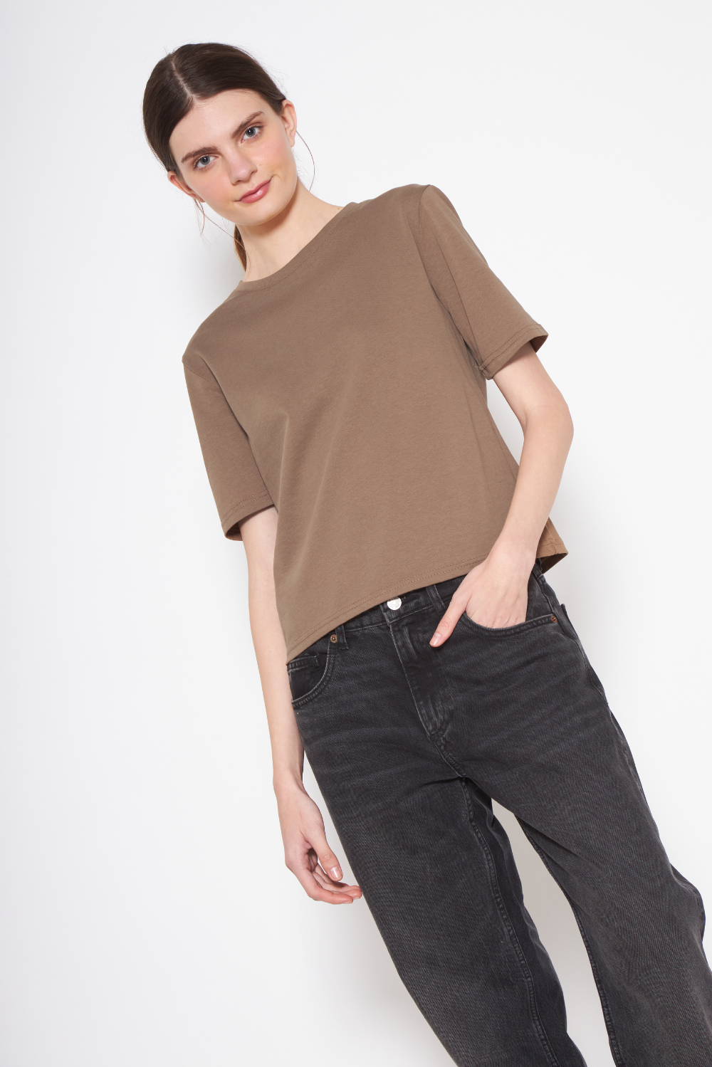 Polera Jacinta café