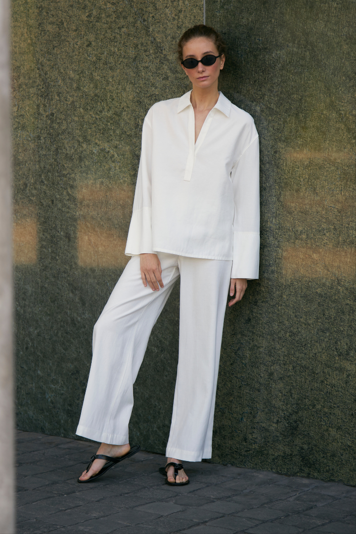 Pantalón Estela blanco