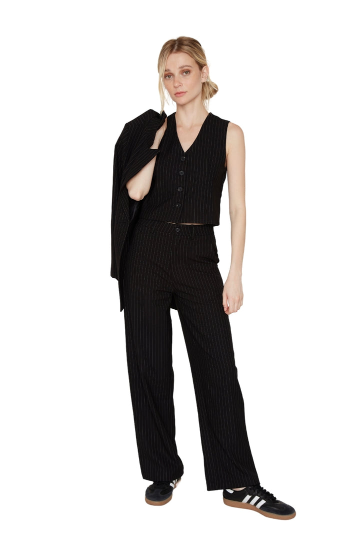 Vest Owen rayas negro