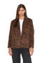 Abrigo Gala animal print camel