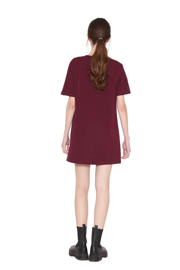 Vestido Aspen burdeo