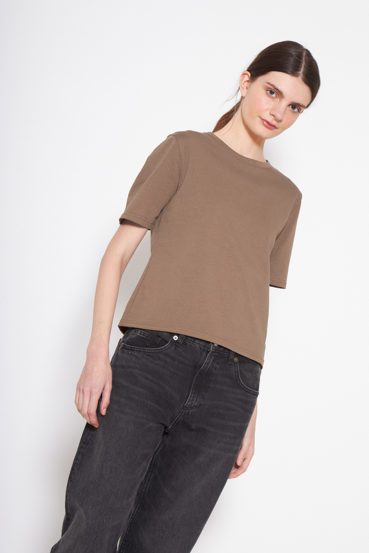 Polera Jacinta café