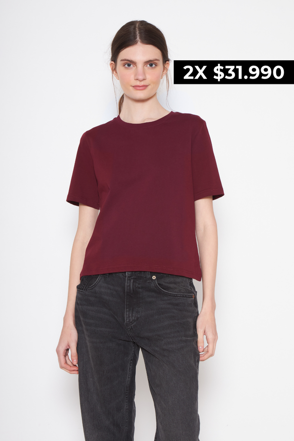 Polera Jacinta burdeo