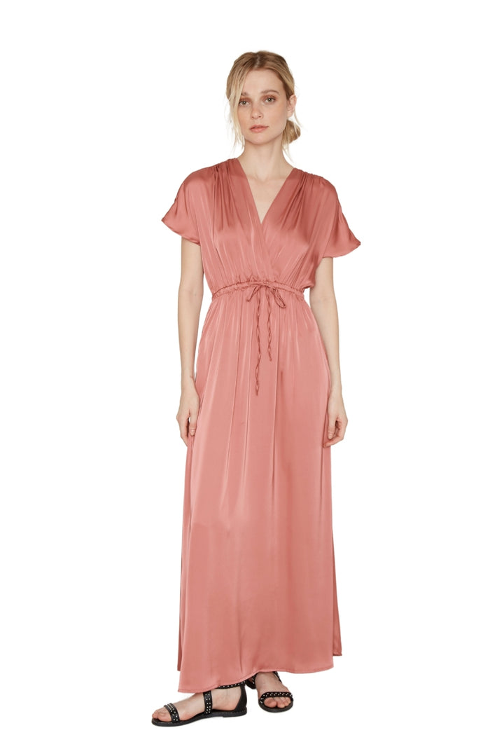 Vestido Lucila satin cobre