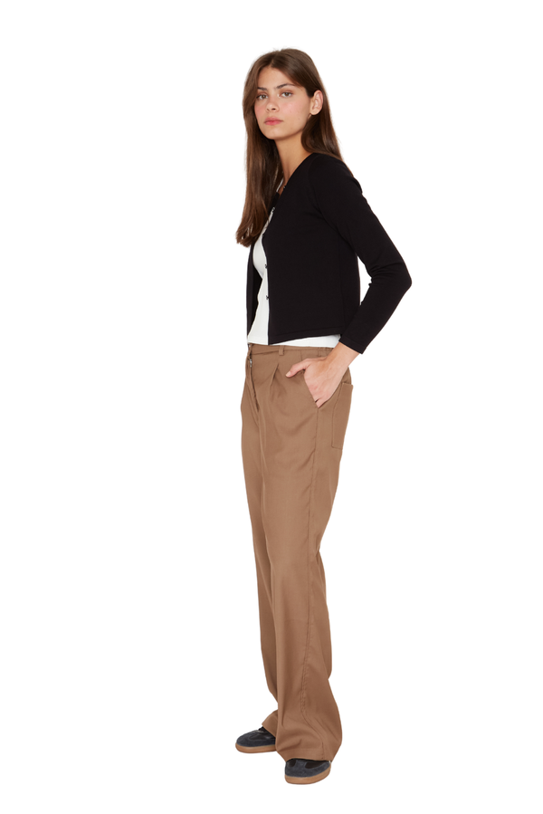 Pantalón Pockets café