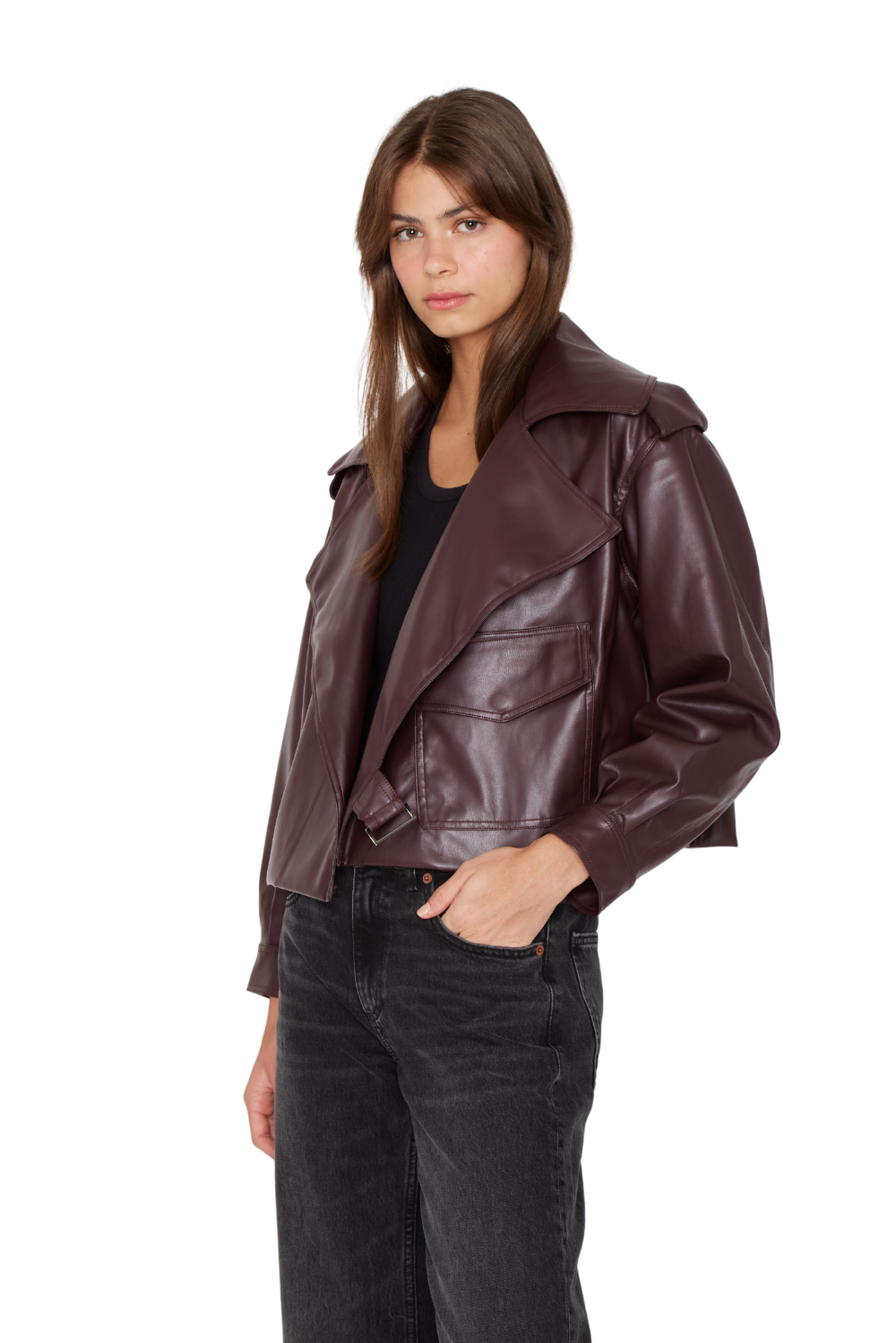Chaqueta Jess burdeo