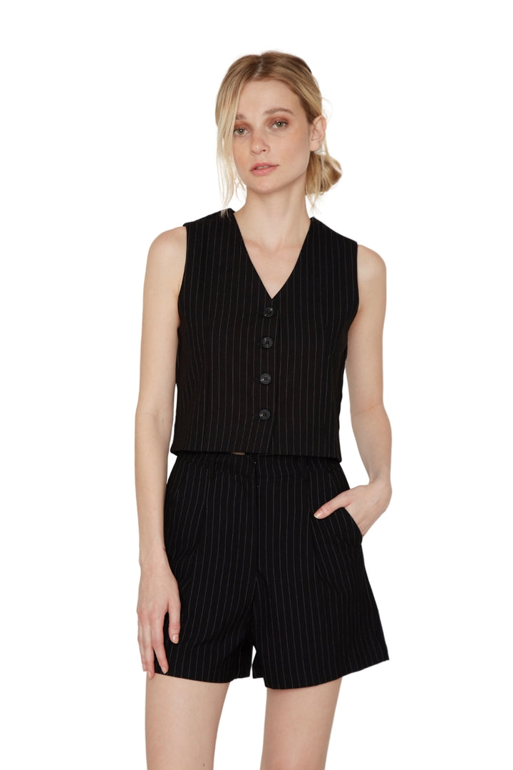 Short Owen rayas negro