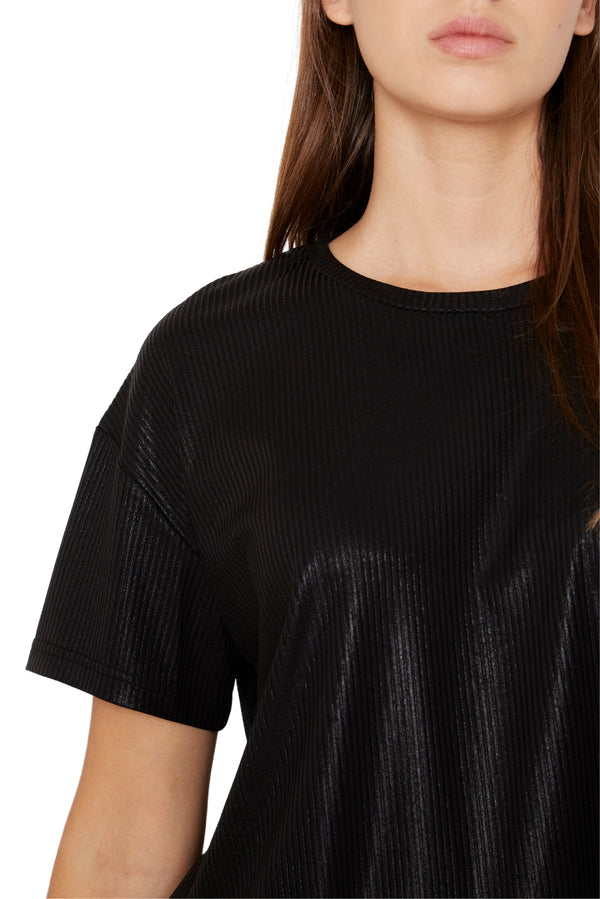 Polera Kurt glitter negra