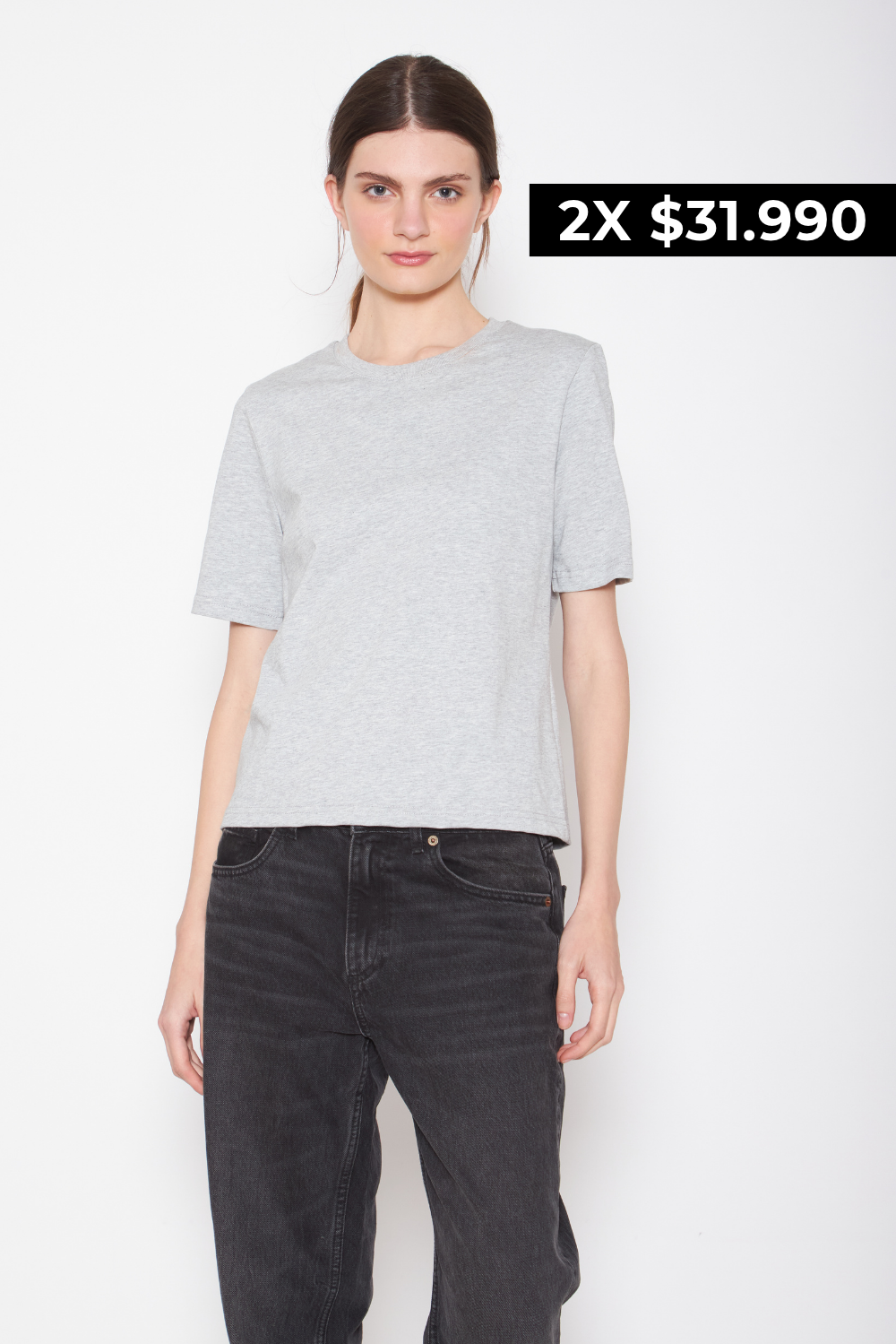 Polera Jacinta gris claro