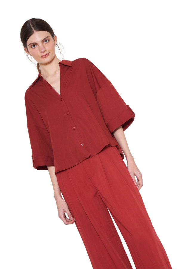 Blusa Elena terracota