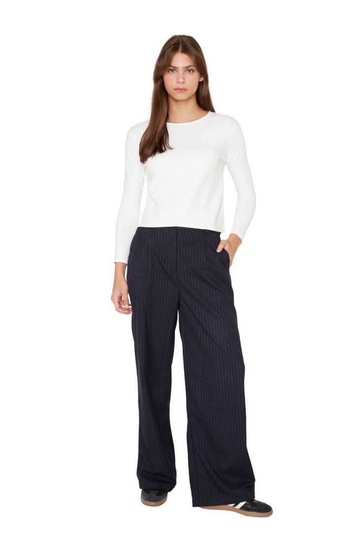 Pantalón Porter líneas azul