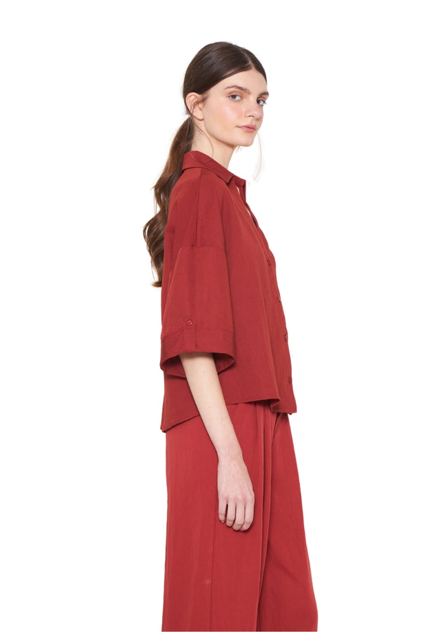 Blusa Elena terracota