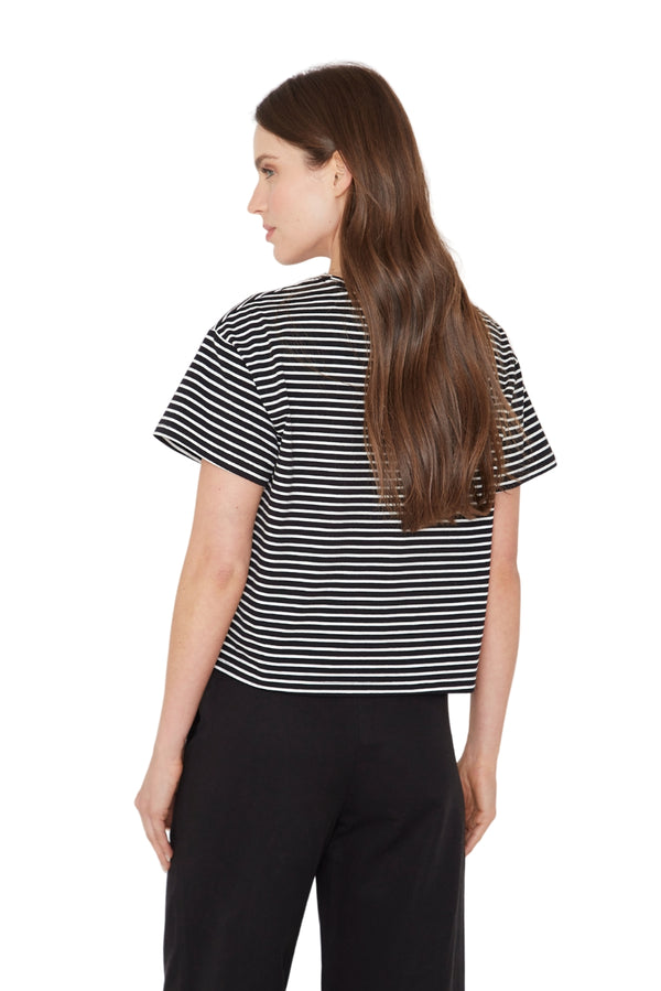 Polera Ara negra y blanca