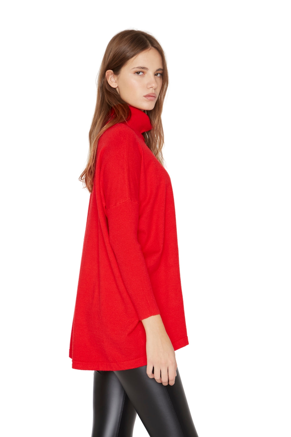 Chaleco Manuela largo III rojo