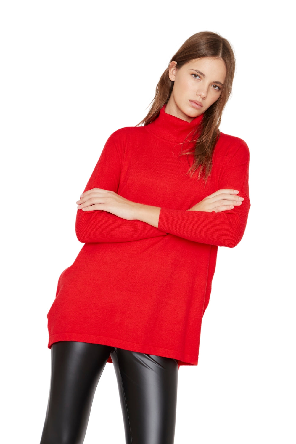 Chaleco Manuela largo III rojo