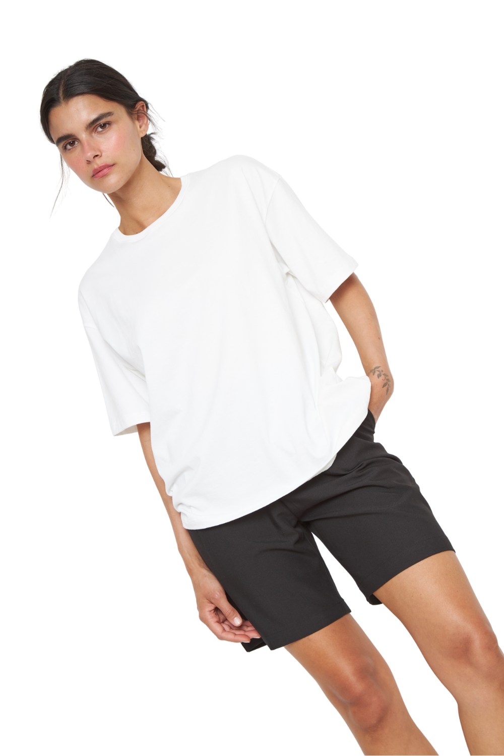 Polera Jacinta PIMA Oversize blanca