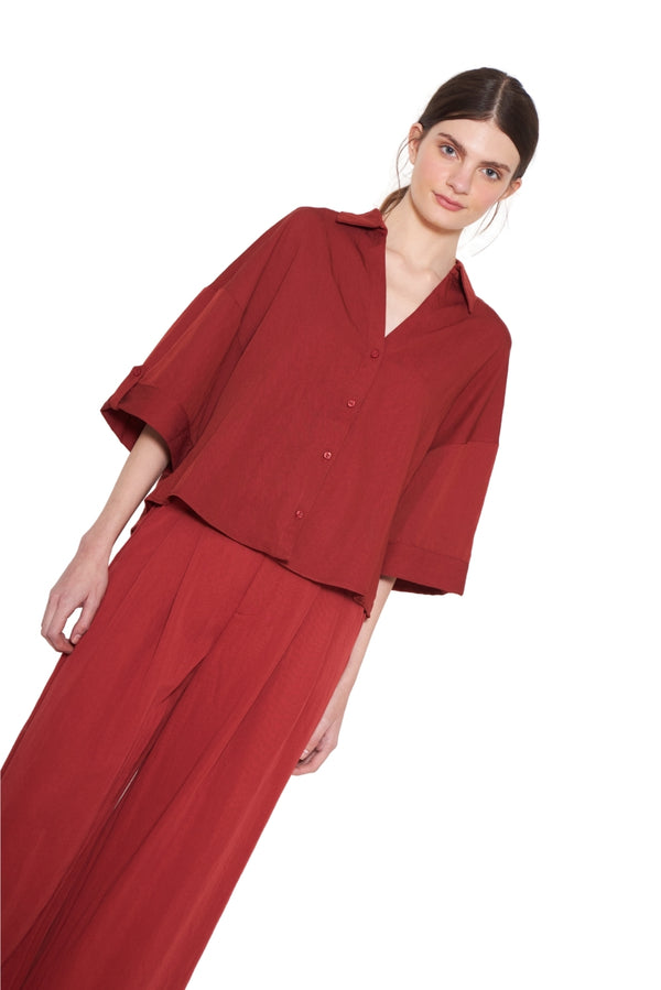 Blusa Elena terracota