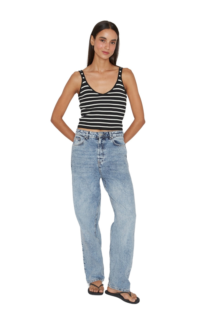 Top Celine negro Y blanco