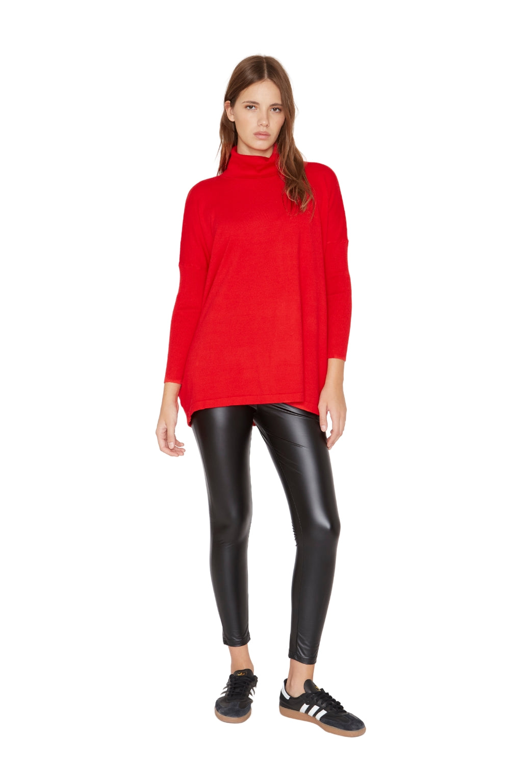 Chaleco Manuela largo III rojo