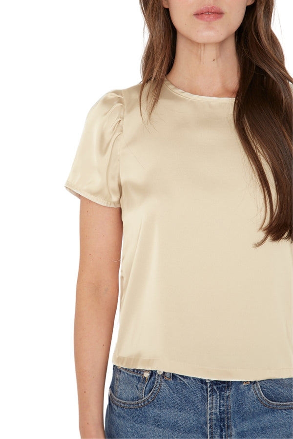 Blusa Olivia satin dorada