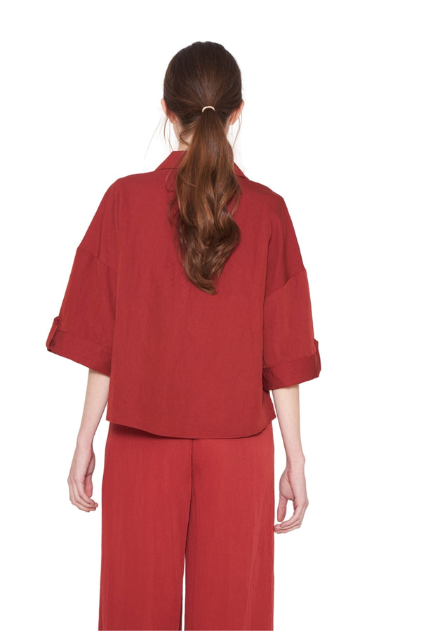 Blusa Elena terracota