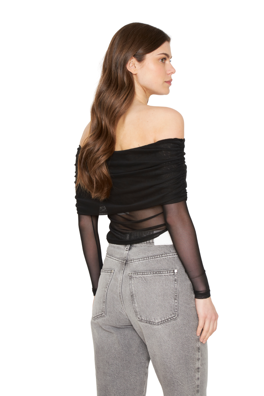 Polera Hombros Net negra