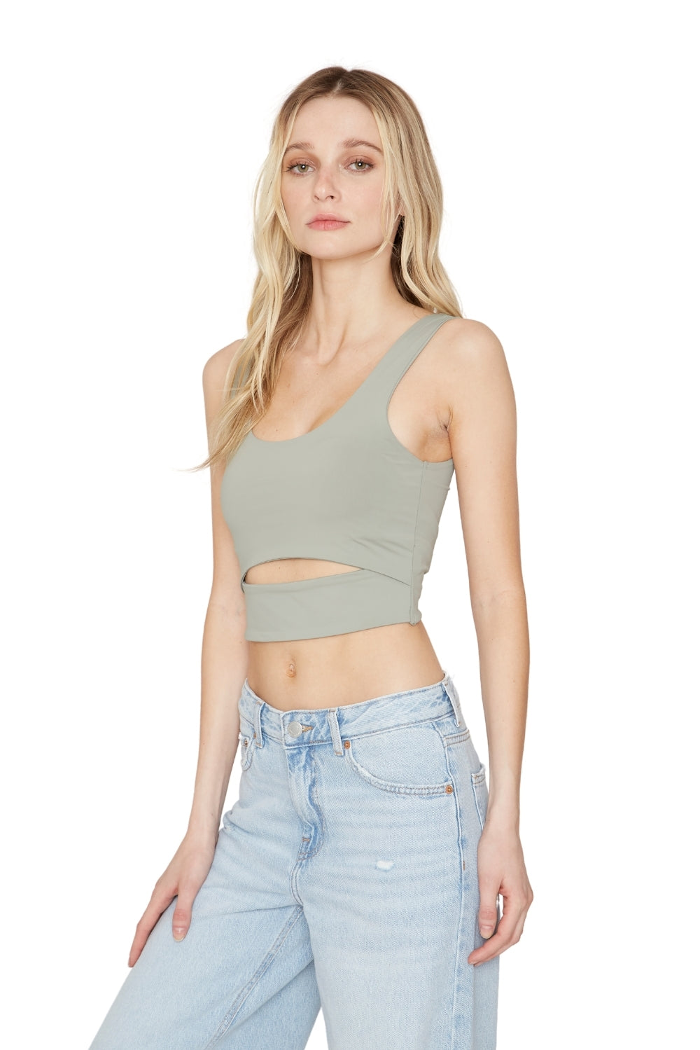 Croptop Cut Out verde