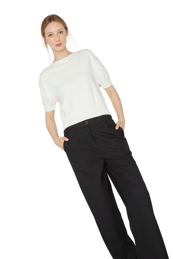 Pantalón Porter líneas negro