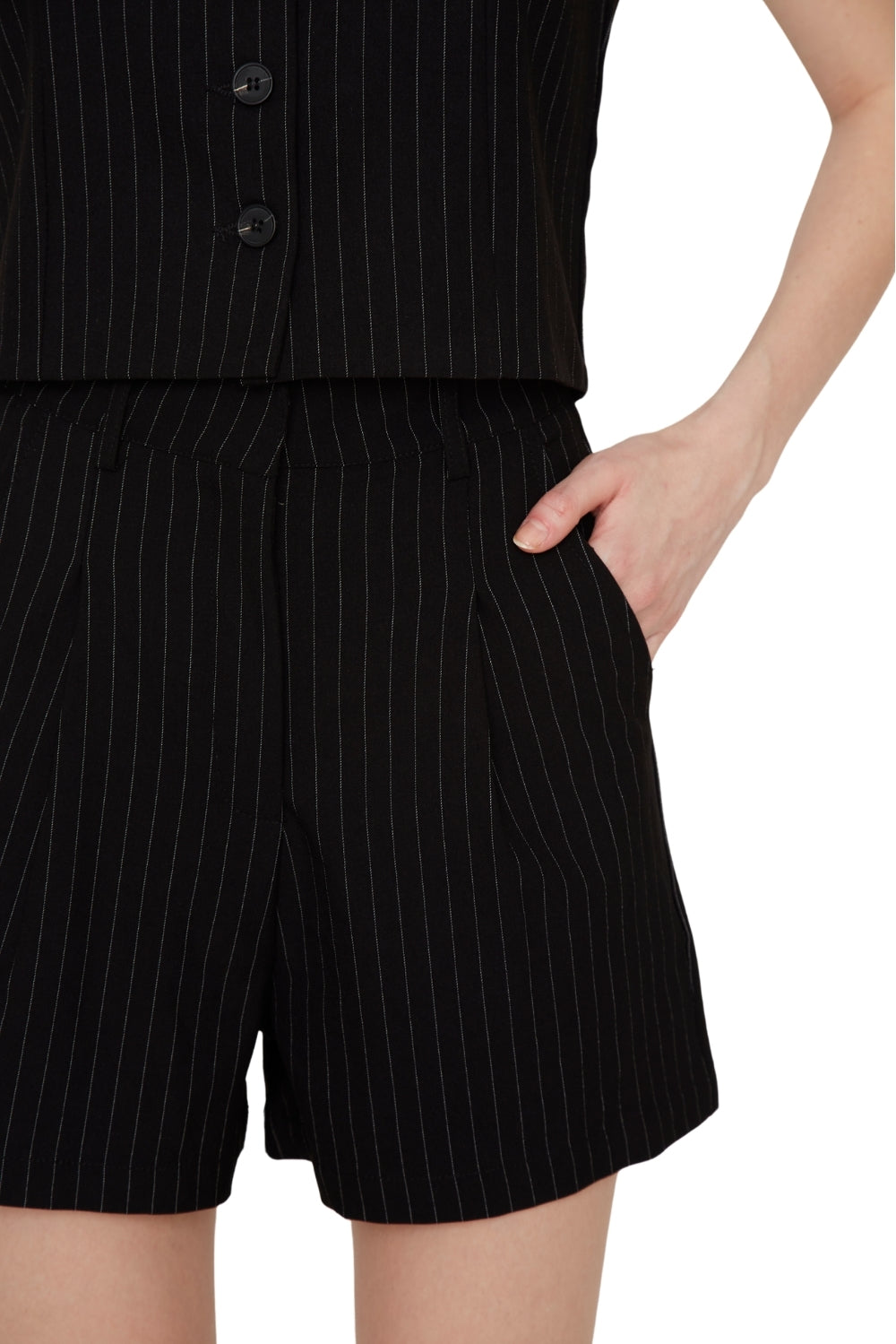 Short Owen rayas negro