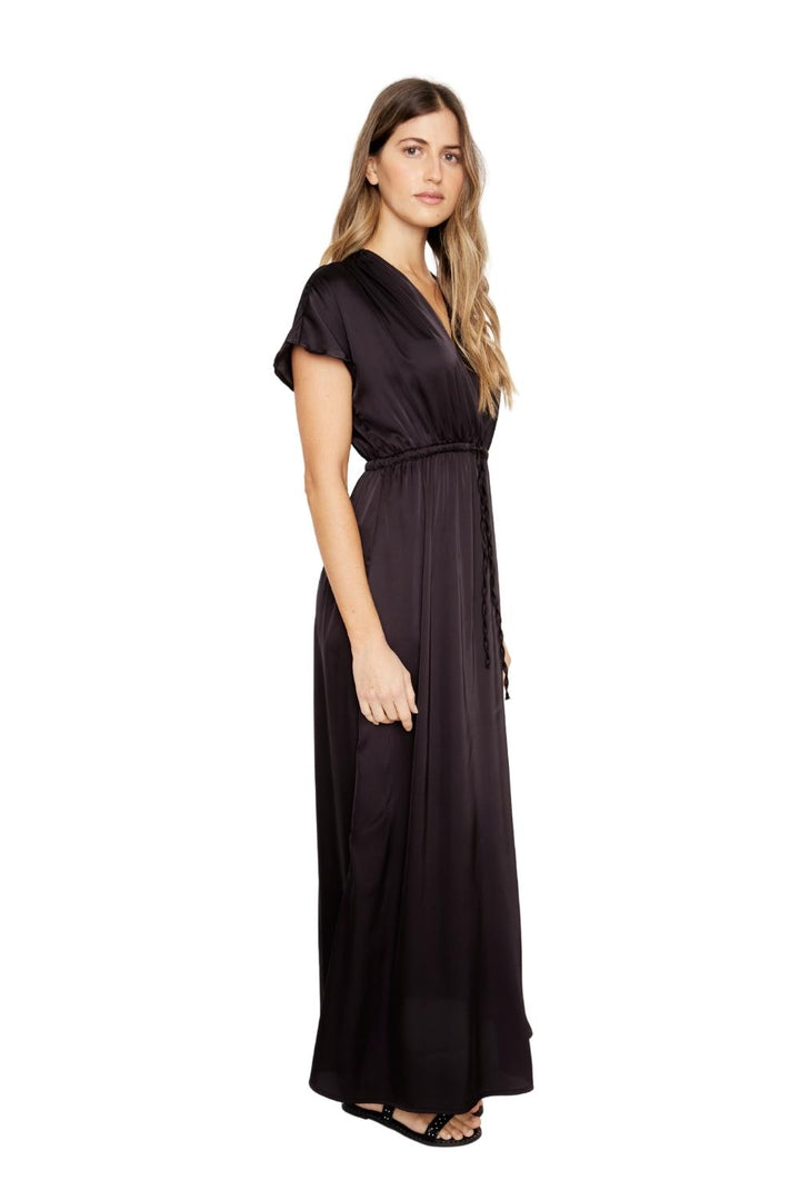 Vestido Lucila satin negro