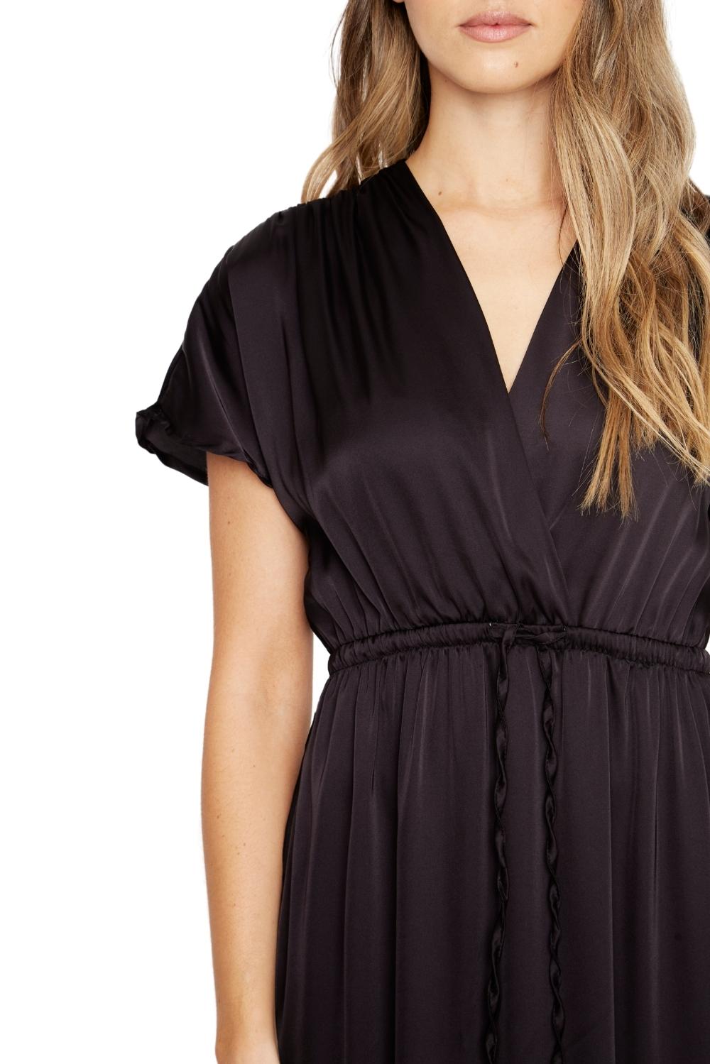 Vestido Lucila satin negro