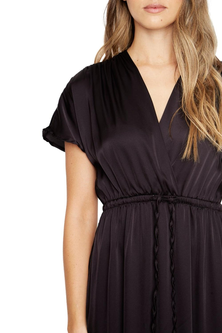 Vestido Lucila satin negro