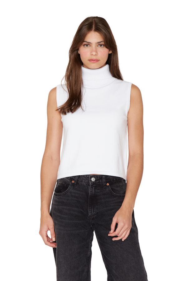 Chaleco Manu sin manga blanco