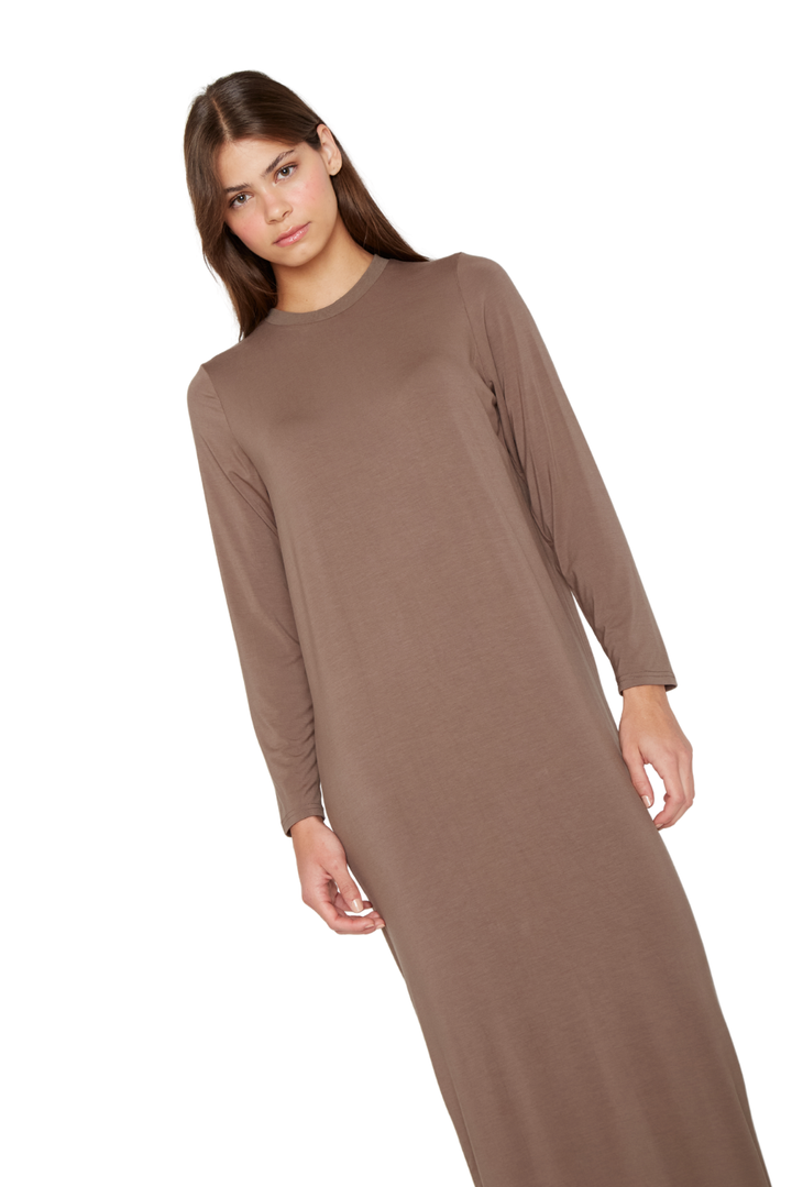 Vestido Antonia café