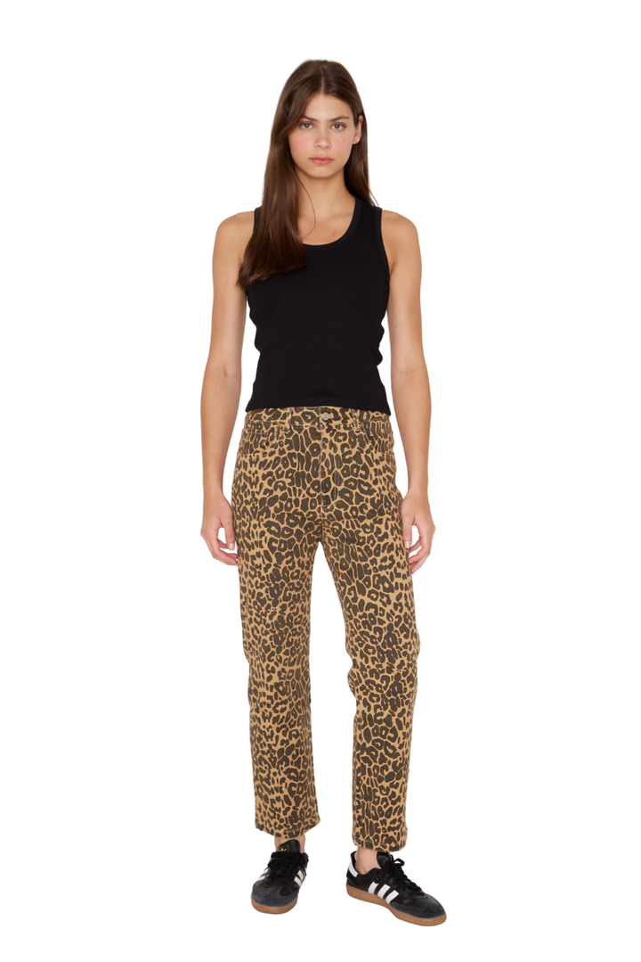 Pantalon Animal Print camel