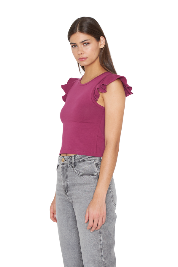 Polera Gracia alitas III uva