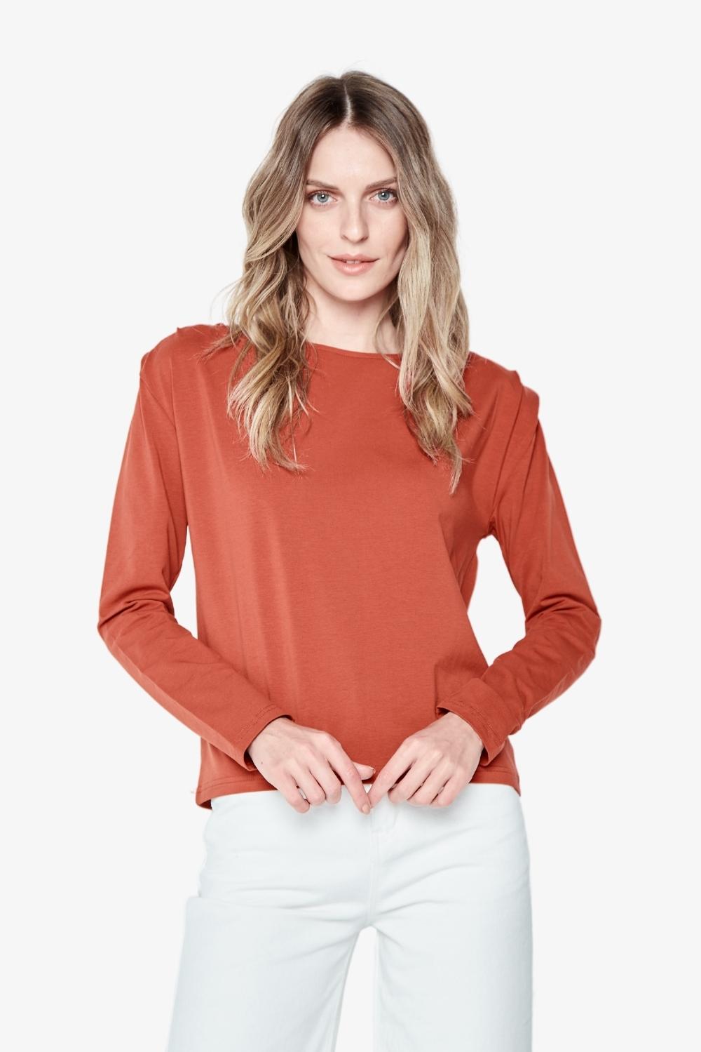 Polera Victoria terracota