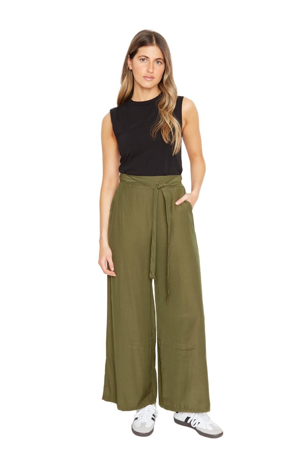 Pantalón Greta largo III verde