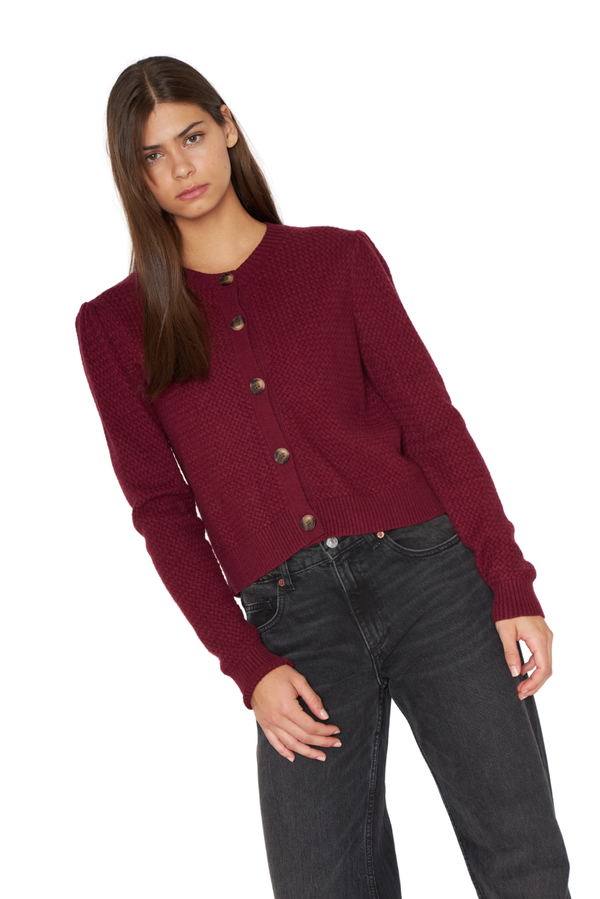 Chaleco Panal burdeo