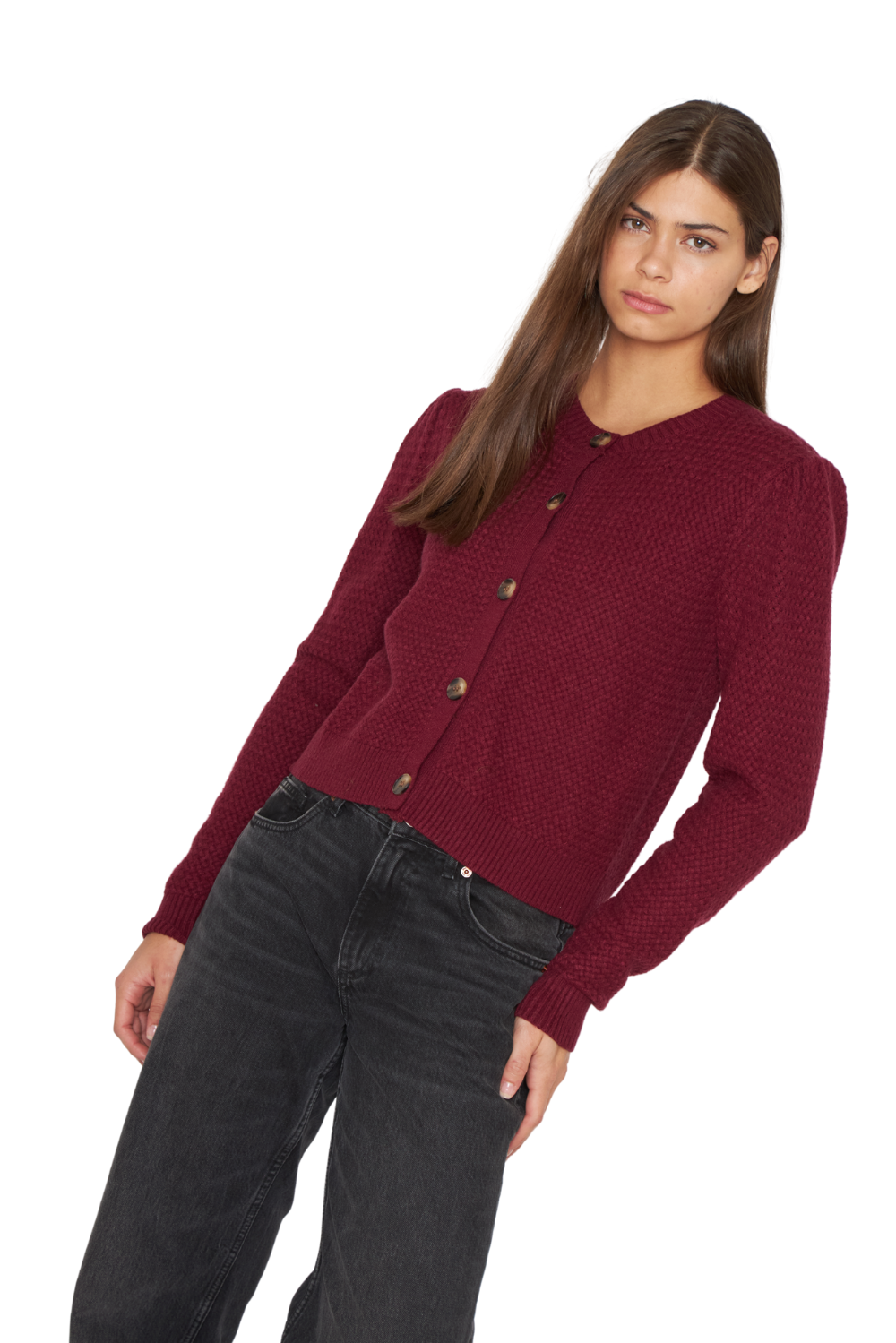 Chaleco Panal burdeo