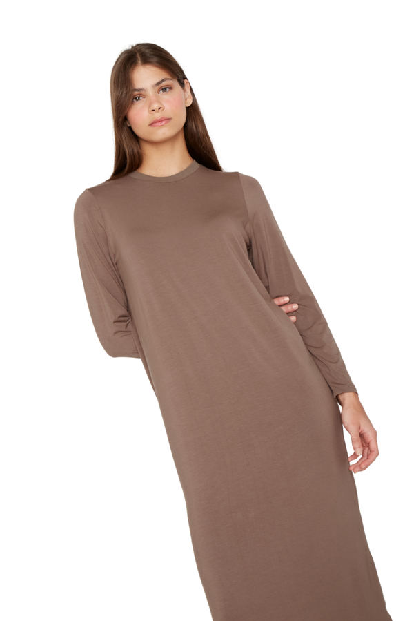 Vestido Antonia café